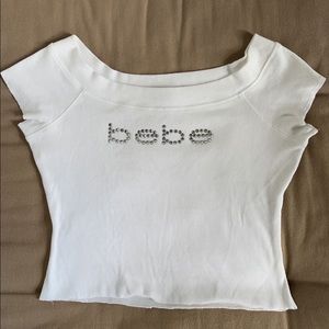 Y2K cropped bebe baby tee